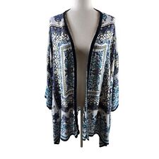 Bila Persian Carpet Open Front Flowy Kimono Sleeve Cardigan XL/XXL Rayon Boho for sale  Shipping to South Africa
