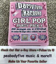 Party Tyme Karaoke - Girl Pop Party Pack 4 CD con estuche de transporte rosa 64 pistas segunda mano  Embacar hacia Argentina