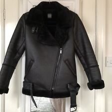 Black aviator jacket for sale  YORK