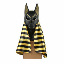 Máscara egípcia de anúbis Halloween cosplay máscara de lobo máscara de anúbis capuz adereços comprar usado  Enviando para Brazil