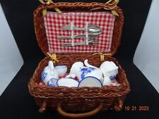 picnic tea set blue for sale  Caledonia