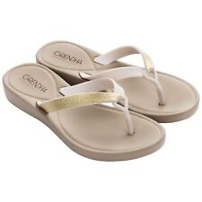 Chinelos anabela femininos Grendha tamanho 6 dourado conforto tanga sandálias comprar usado  Enviando para Brazil