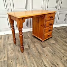 Used, Vintage Solid Wooden Pine Dressing Table Pedestal Writing Office Desk Drawers -4 for sale  Shipping to South Africa