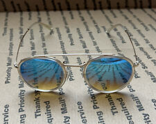 Óculos de sol Ray-Ban RB3647m redondo ponte dupla armação dourada lente azul 51mm comprar usado  Enviando para Brazil