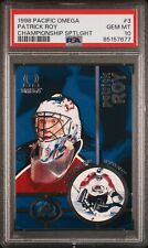 POP1 Patrick Roy 1998-99 PACIFIC OMEGA CHAMPIONSHIP SPTLGHT 3 Colorado Avalanche comprar usado  Enviando para Brazil