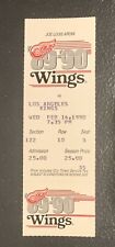 Chapéu truque Gretzky Detroit Red Wings Ticket Stub 14/02/90 Steve Yzerman 2 gols 1A, usado comprar usado  Enviando para Brazil