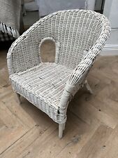 Childs white rattan for sale  UK