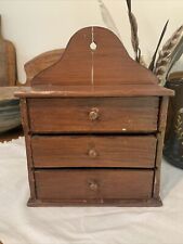 Antique Primitive Wood Spice apothecary cabinet original condition. for sale  Shipping to South Africa