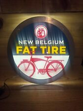 Fat Tire Beer Bike Bicycle Led Light Bar Sign Game Room New Belgium, used for sale  Allison Park