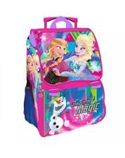 Zaino Scuola Trolley Estensibile Disney Frozen Elsa e Anna Bambina Bimba Rosa, usato usato  San Pietro A Maida