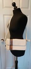 Bulaggi white handbag with metallic stripe, used for sale  Shipping to South Africa