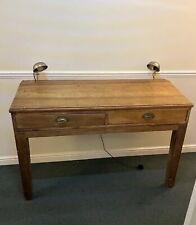 Solid oak desk for sale  SUNBURY-ON-THAMES