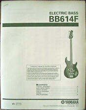 Manual de servicio para bajo sin trastes Yamaha BB614F 4 cuerdas/Folleto de lista de piezas, usado segunda mano  Embacar hacia Argentina