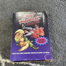 STREET FIGHTER II - 1993 TOPPS - TRADING CARD  36 PACKS OPEN BOX, used for sale  Shipping to South Africa