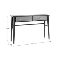 Console table black for sale  Shipping to Ireland