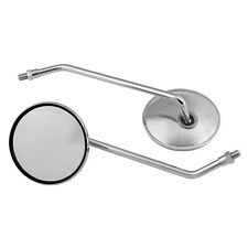Used, Pair of M10 Adjustable Universal Chrome Metal Motorcycle Scooter Mirrors for sale  Shipping to South Africa