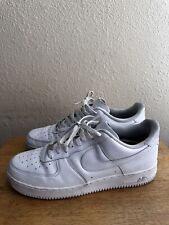 Tênis esportivo masculino Nike Air Force 1 '07 baixo triplo couro branco tamanho 13, usado comprar usado  Enviando para Brazil