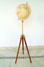 Mapa globo do mundo náutico antigo piso de madeira tripé decoração suporte comprar usado  Enviando para Brazil