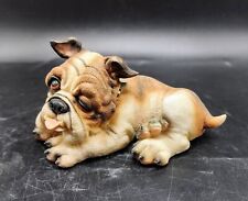 Usado, Estatueta vintage buldogue animal cachorro animal de estimação colarinho cravado piscando olhos tristes resina comprar usado  Enviando para Brazil
