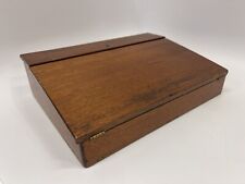 Antiga escrivaninha dobrável de madeira para escrever documentos comprar usado  Enviando para Brazil