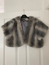 grey fur shrug for sale  WIDNES