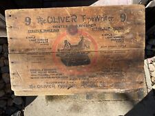Oliver No. 9 Antique Vintage Typewriter Wooden Shipping Crate for sale  Shipping to South Africa