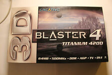 Crative 3D Blaster 4 Titanium 4200 Nvidia Geforce 4 ti 4200 64MB GPU Retro, używany na sprzedaż  Wysyłka do Poland