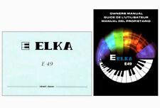 Elka service manual usato  Teramo