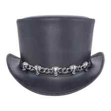 Top hat leather for sale  Shipping to Ireland