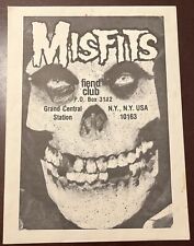MISFITS FIEND CLUB Envelope Original Anos 1980 Não Usado Ok Estado Punk Danzig comprar usado  Enviando para Brazil