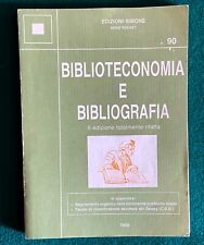 Biblioteconomia bibliografia e usato  Arezzo