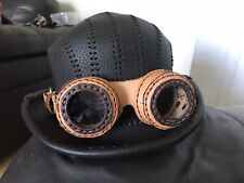 Steampunk leather bowler for sale  PONTEFRACT