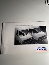 Leyland daf specifications for sale  NEWCASTLE UPON TYNE