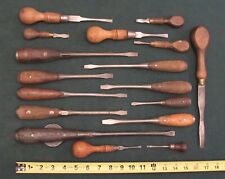 Lots of Grandpa's Antique Assortment Screwdrivers old/Vintage Farm Rare Tool for sale  Shipping to South Africa