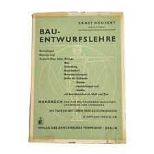 Bau Entwurfslehre (Capa Dura 1950) Manual Alemão de Construção Profissional Ernst comprar usado  Enviando para Brazil