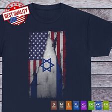 Suporte para camiseta Support Israel com bandeira de Israel camiseta bandeira social Israel roupas comprar usado  Enviando para Brazil