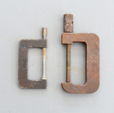 Set 2 Vintage D.Jones Futters Small G Clamps Made in England C Clamp for sale  Shipping to South Africa