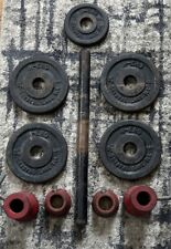 Vtg iron barbell for sale  Mount Vernon