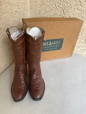 ML Leddy Personalizadas A Mano Vaquero Wester Botas Avestruz Pluma Completa TALLA 8 segunda mano  Embacar hacia Argentina