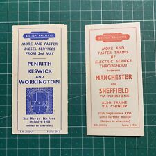 British railways timetable for sale  TADCASTER