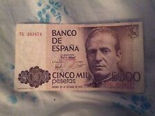 Banconota 5000 pesetas usato  Castel Giorgio