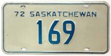 Placa de licença Saskatchewan Canadá 1972 3 dígitos número baixo 169 comprar usado  Enviando para Brazil