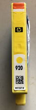 Cartucho de tinta amarelo para impressora HP 920 para OfficeJet 6000 6500 7000 expirado 12/2013, usado comprar usado  Enviando para Brazil