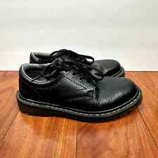 Dr. Doc Martens Ashfeld Men’s Size 8 Black Pebbled Leather Lace Up Oxford Shoes for sale  Shipping to South Africa
