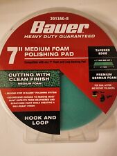 BAUER 7 in. Medium Foam Polishing Pad - Green creating a wax-ready finish for sale  Shipping to South Africa