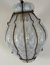 caged glass pendant light for sale  Beacon