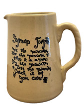 Pitcher pottery syrup for sale  Shipping to Ireland