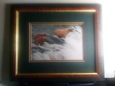 Framed picture brown for sale  Boones Mill