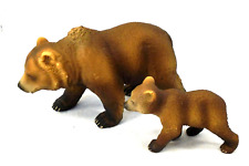 Schleich urso pardo marrom mãe fêmea e filhote 2003 animais da floresta selvagem, usado comprar usado  Enviando para Brazil