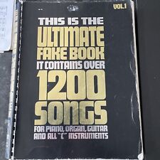 Ultimate fake book for sale  MARKFIELD